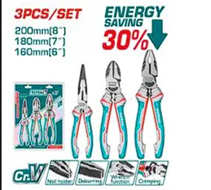 طقم بنس 3 قطع خدمه شاقه 30% توتال