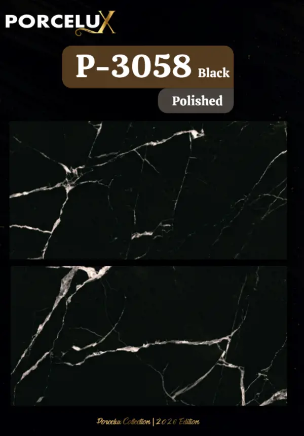 P-3058 Black  Polished