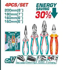 طقم بنس 4 قطع خدمه شاقه 30% توتال